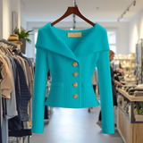Élisabeth | Cardigan côtelé à col châle
