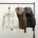 HANNAH | Manteau d'hiver luxueux avec col en fourrure