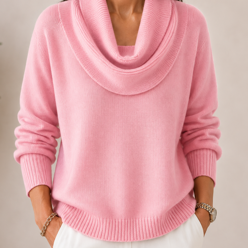 Caralina™ | Pull Tricot Élegant à Col Bateau