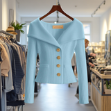 Élisabeth | Cardigan côtelé à col châle
