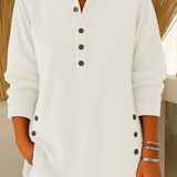 Fabienne | Henley côtelée à boutons Tunique