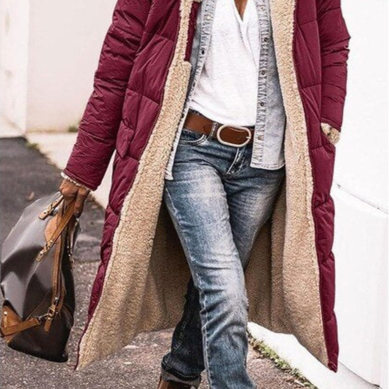 Elena | Manteau réversible élégant