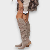 Traute | Bottes Overknee en daim