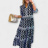 Sofia - Robe Midi avec Détails en Chaîne