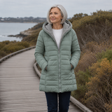 Ghislaine | Manteau matelassé à capuche