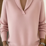 Isabelle | Pull col châle en maille