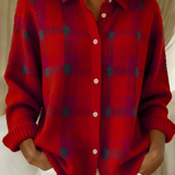 Josiane | Veste en tricot à carreaux