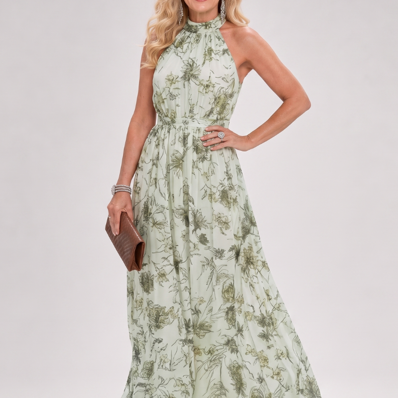 Guinevere | Robe midi fluide à motif floral