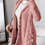 Muriel | Veste douce mi-longue à capuche