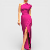 Robe de soirée asymétrique élégante