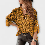 Clara - Blouse à motif léopard tendance