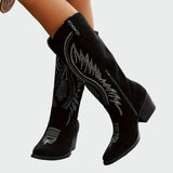 Bottes western élégantes et brodées