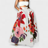 Ysolda - Jupe maxi à taille haute avec imprimé floral