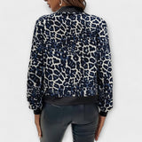 Régine | Veste bomber léopard zippée