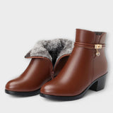 Edelgard | Bottines d'hiver avec détail bijou