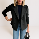 Brigitte | Veste camel à manches en tricot