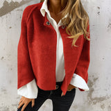 Sylviane | Veste courte effet cachemire