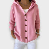 Anne | Cardigan à capuche et boutons