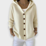 Anne | Cardigan à capuche et boutons