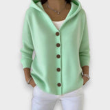 Anne | Cardigan à capuche et boutons