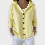 Anne | Cardigan à capuche et boutons