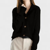 Fabienne | Cardigan à boutons camel