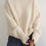 Hélène | Pull à col roulé en tricot torsadé