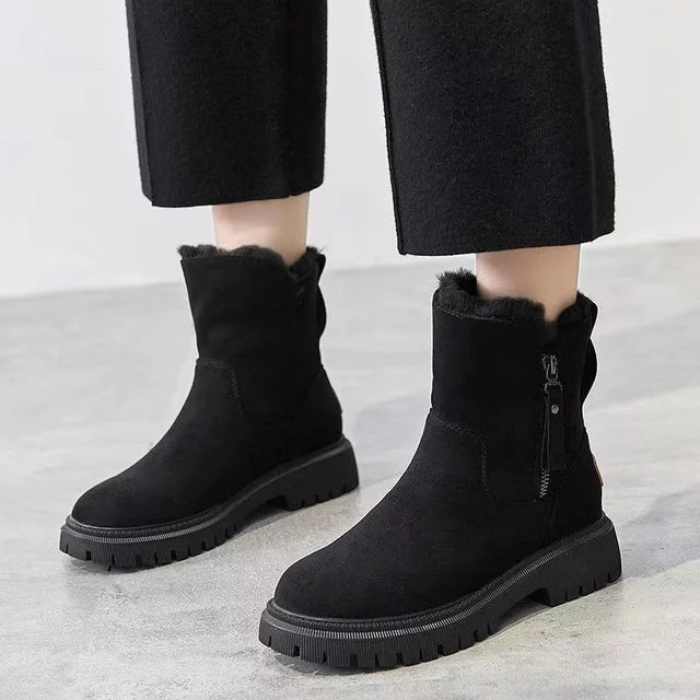 Gunhild | Bottes fourrées avec fermeture éclair