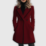 Béatrice | Manteau cintré à double boutonnage Doudoune