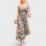 Aurora - Robe Maxikleid à Décolleté en V Élégante