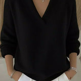 Chantal | Pull en maille col en V