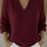 Chantal | Pull en maille col en V