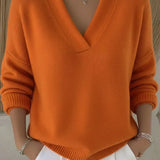 Chantal | Pull en maille col en V