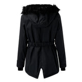 Josiane | Parka capuche fausse fourrure Doudoune