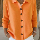 Brigitte | Cardigan boutonné col chemise Pull