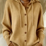 Danielle | Cardigan à capuche et boutons