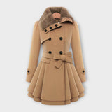 Ema - Manteau élégant avec fourrure