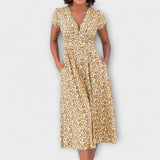 Fienna - Robe Midi avec Boutonnage