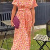 Elis – Robe longue et légère avec motif floral
