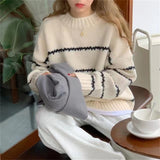 Jacqueline | En tricot à torsades classique Pull