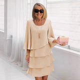 Maria – Robe midi élégante avec volants
