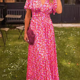 Elis – Robe longue et légère avec motif floral