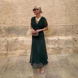 Luisa | Robe de soirée élégante longue avec décolleté en V
