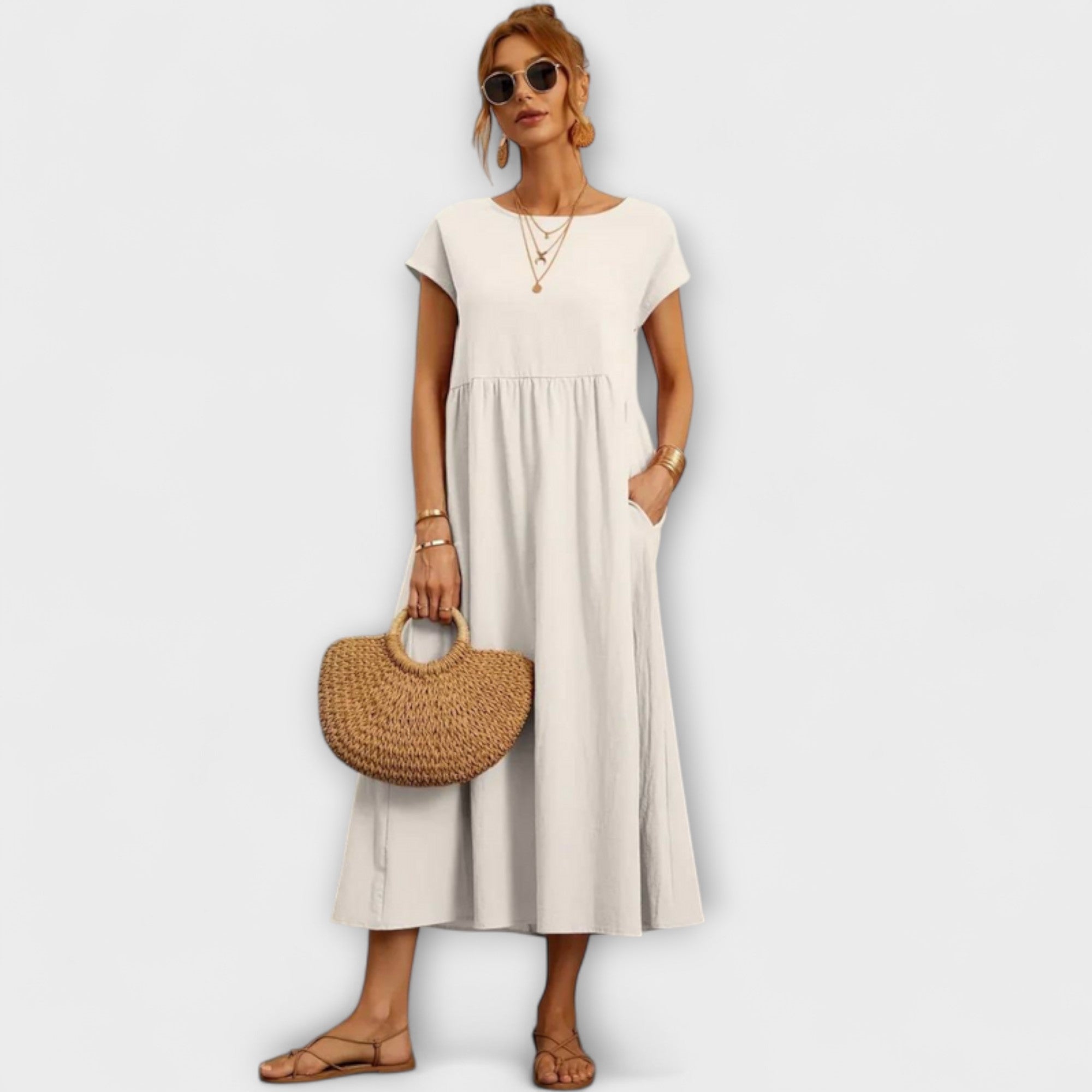 Elena | Robe d'été légère avec poches