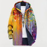 Catherine | Manteau à imprimé art abstrait pour Femme
