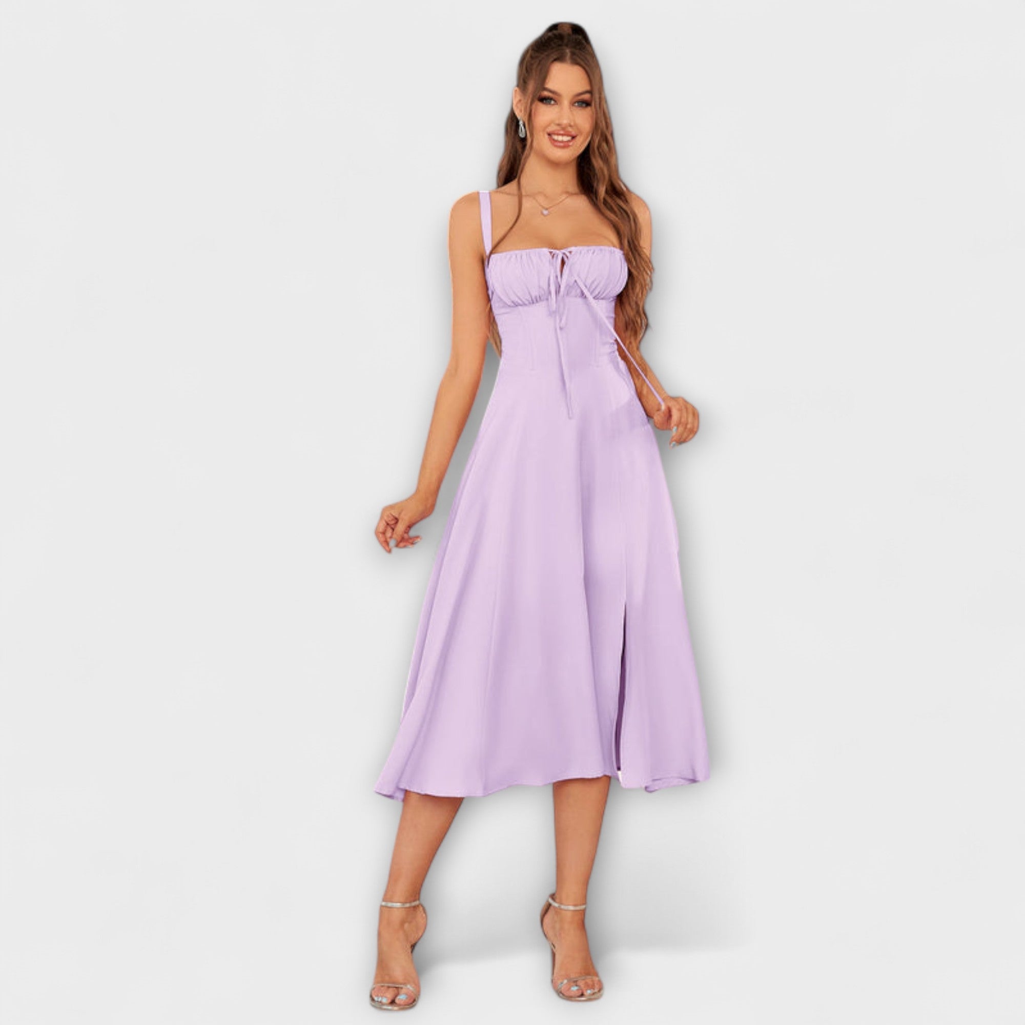 Espoir - Robe à volants avec détail fente