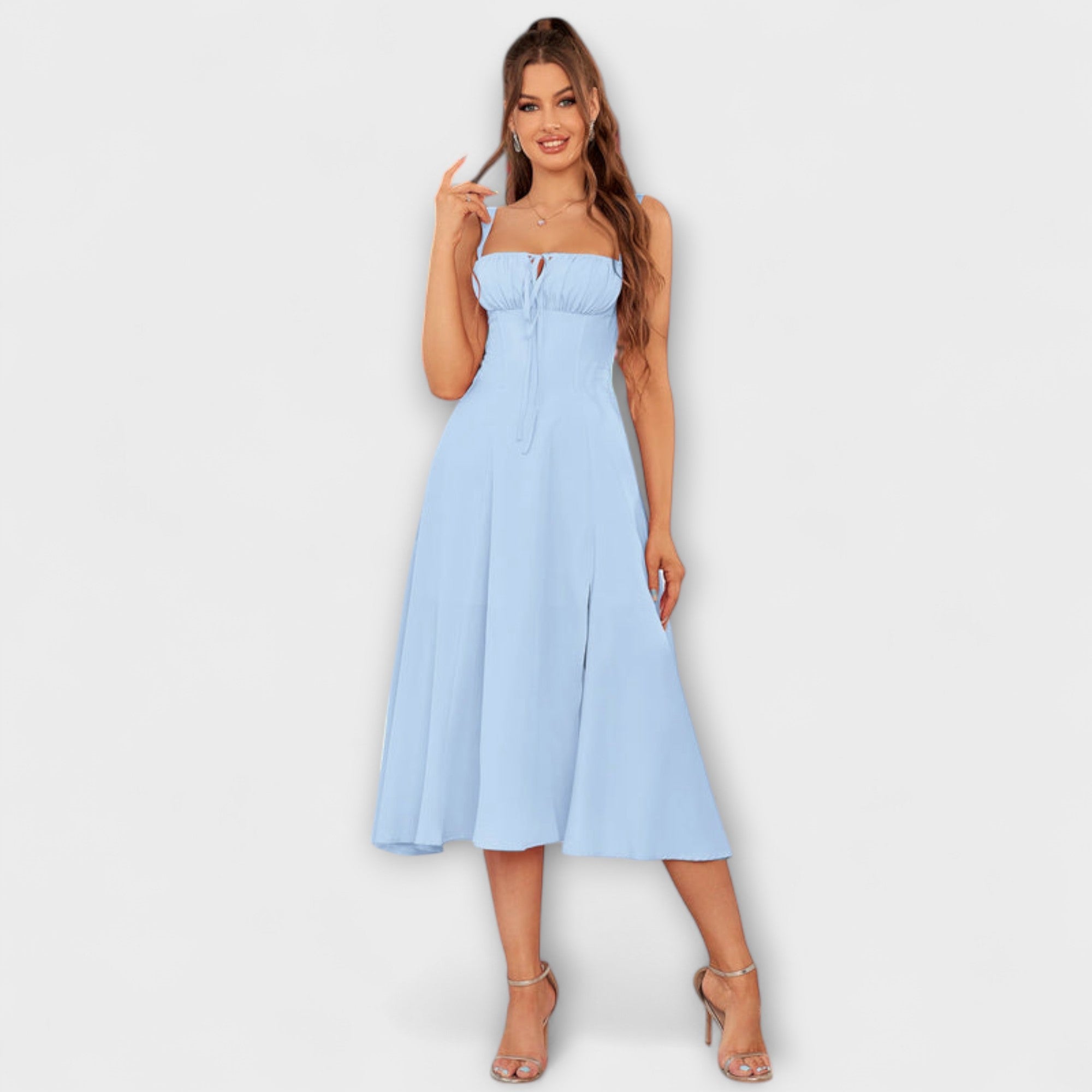 Espoir - Robe à volants avec détail fente