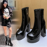 Carina - Bottes avec super haut plateau pour charme et confiance en soi