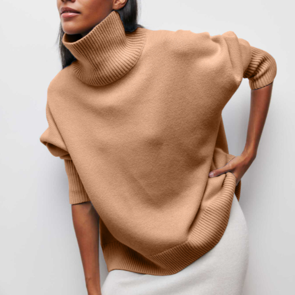 Catherine | Maille torsadée à col roulé Pull