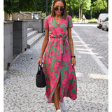 Amélia - Robe midi à motif floral